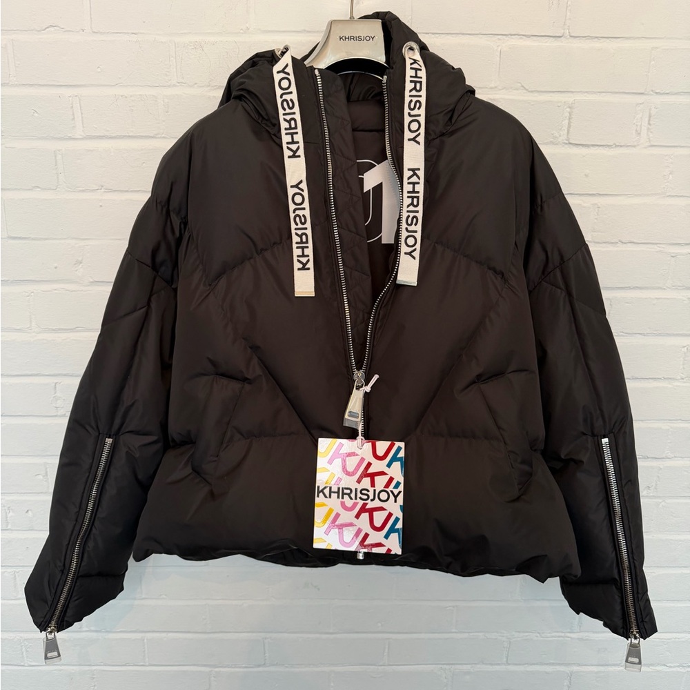 KHRISJOY Women's Black Puffer Jacket
